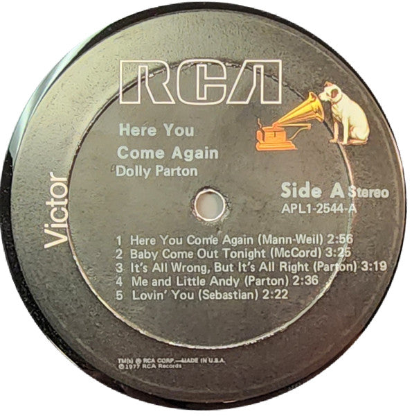 Dolly Parton : Here You Come Again (LP, Album, Wad)