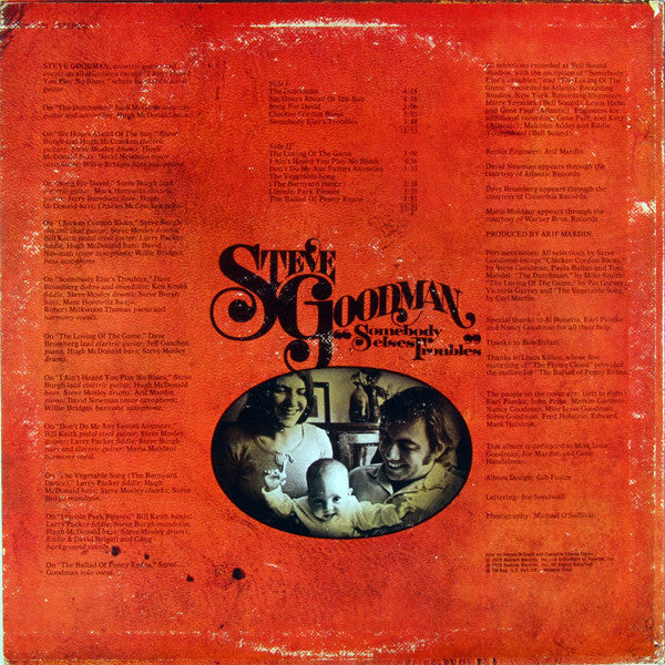 Steve Goodman : Somebody Else's Troubles (LP, Album, Son)