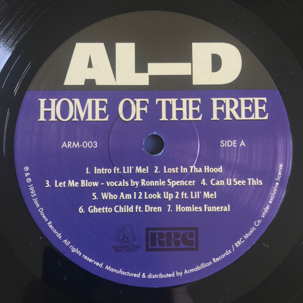 Buy Al-D : Home Of The Free (LP, Album, Ltd, RE) Online for
