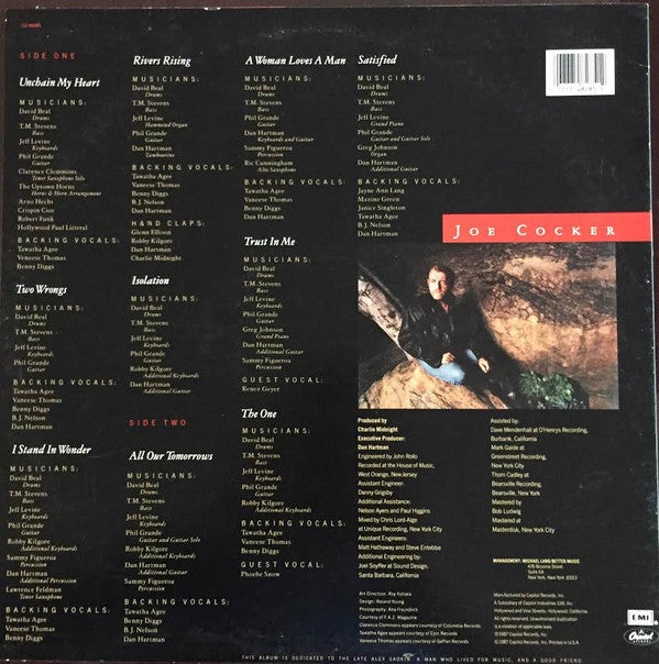 Joe Cocker : Unchain My Heart (LP, Album, SRC)