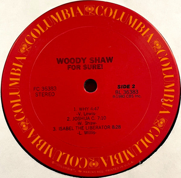 Woody Shaw : For Sure! (LP, Album, San)