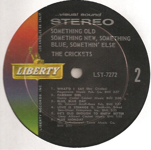 The Crickets (2) : Something Old, Something New, Something Blue, Somethin' Else !!!!!! (LP, Album)