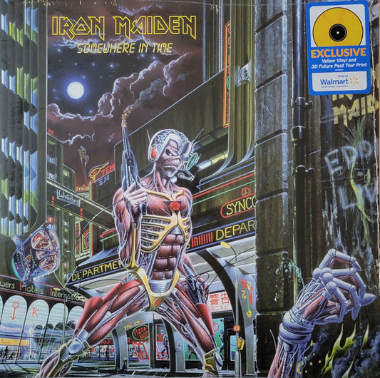 Iron Maiden : Somewhere In Time (LP, Album, RE, Yel)