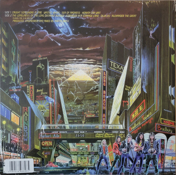 Iron Maiden : Somewhere In Time (LP, Album, RE, Yel)