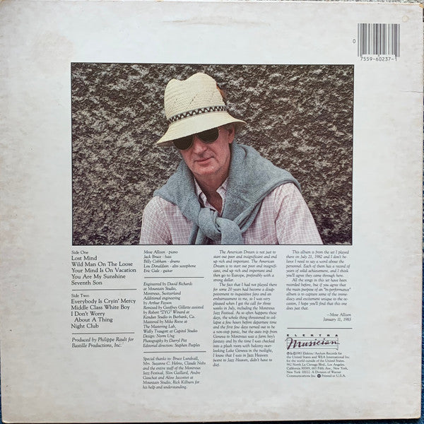 Mose Allison : Lessons In Living (LP, Album, AR )