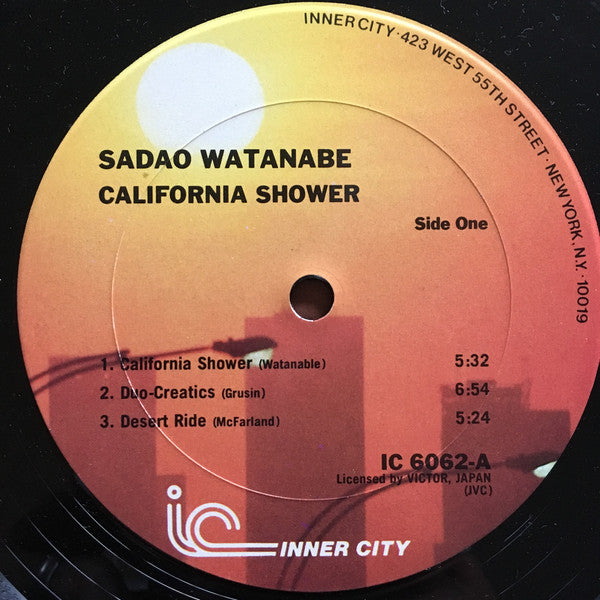 Sadao Watanabe : California Shower (LP, Album, Ora)