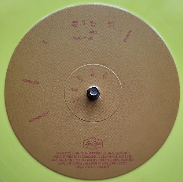 Local Natives : Time Will Wait For No One (LP, Album, Ltd, Can)