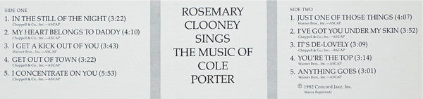 Rosemary Clooney : Rosemary Clooney Sings The Music Of Cole Porter (LP, Album)