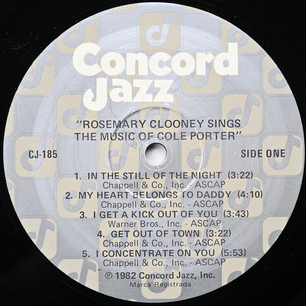 Rosemary Clooney : Rosemary Clooney Sings The Music Of Cole Porter (LP, Album)