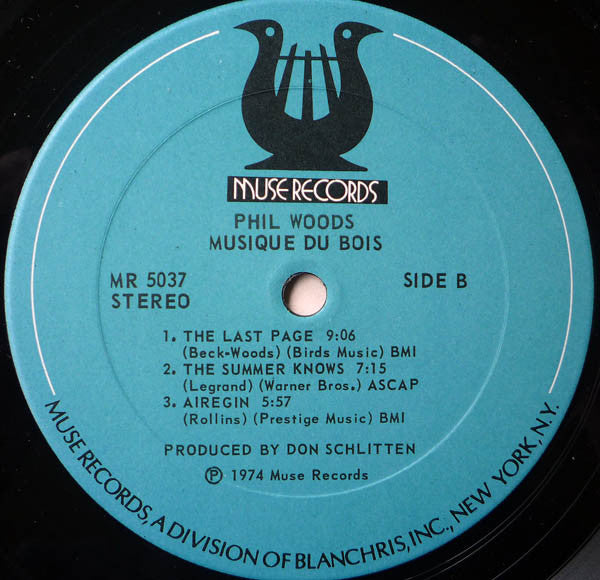 Phil Woods : Musique Du Bois (LP, Album, PRS)