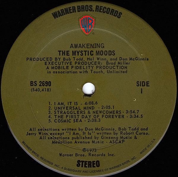 The Mystic Moods* : Awakening (LP, Album, Ter)
