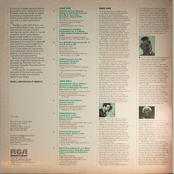 Various : The Maxell Classical II Sampler (LP, Comp, Ltd, Smplr)