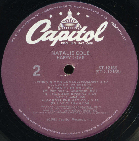 Natalie Cole : Happy Love (LP, Album)