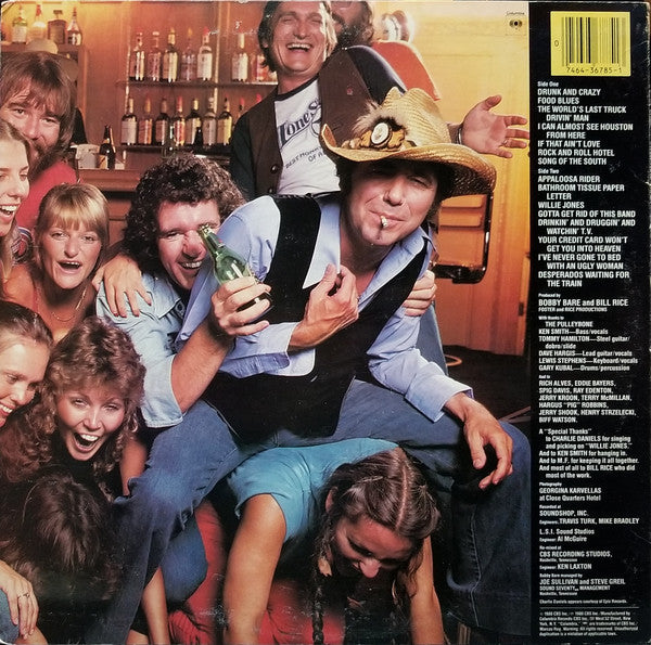 Bobby Bare : Drunk And Crazy (LP, Album, Ter)