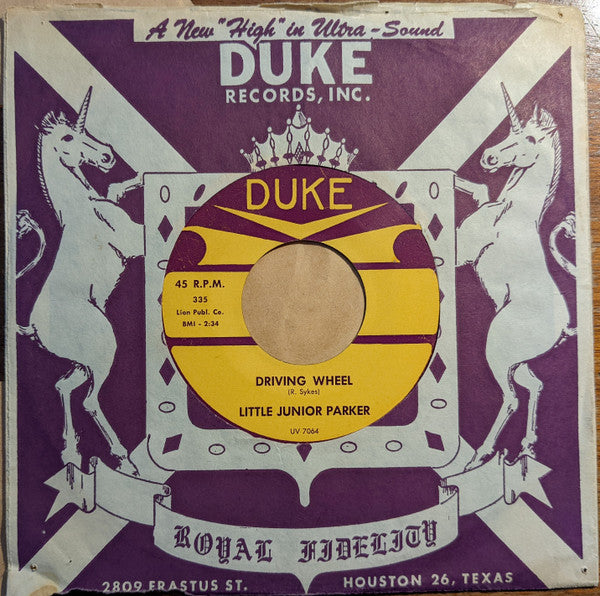 Little Junior Parker : Driving Wheel / Seven Days (7", Single, Mon)