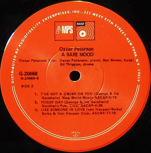 Oscar Peterson : A Rare Mood (LP, RE)
