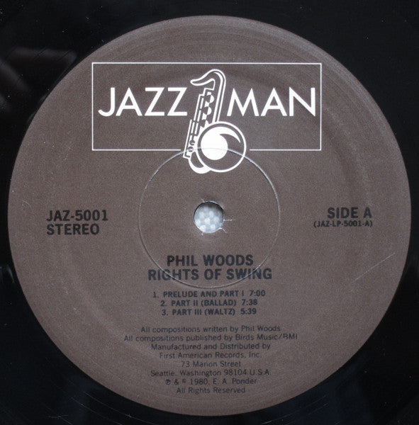 Phil Woods : Rights Of Swing (LP, Album, RE)