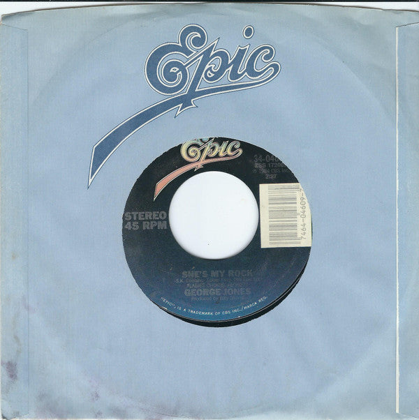 George Jones (2) : She's My Rock (7", Single, Styrene, Car)