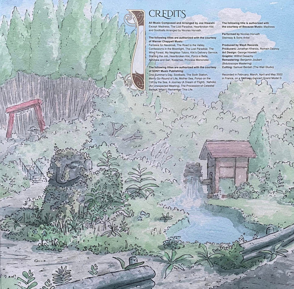 Joe Hisaishi, Nicolas Horvath : Studio Ghibli (Wayô Piano Collection) (2xLP, Album)