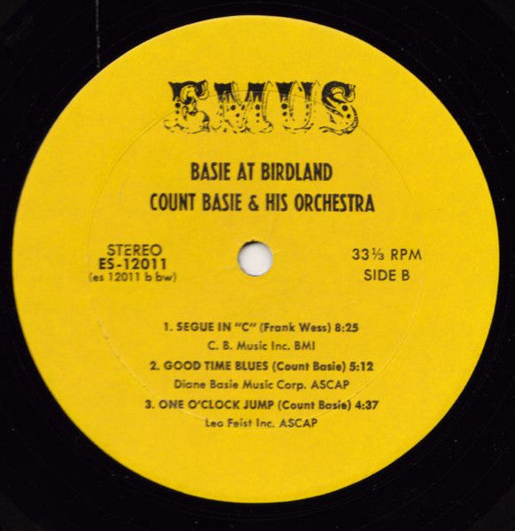 Count Basie & His Orchestra* : Basie At Birdland (LP, Album, RE)