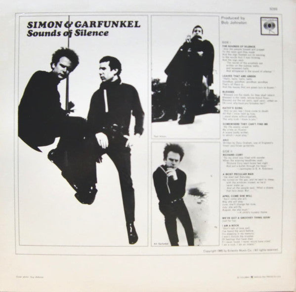 Simon & Garfunkel : Sounds Of Silence (LP, Album, RE, Pit)