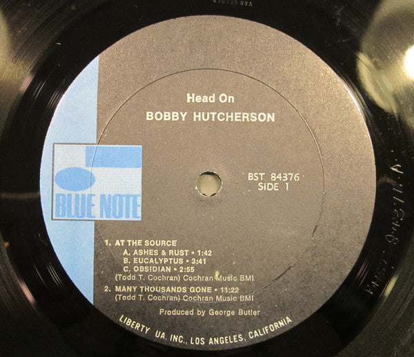 Bobby Hutcherson : Head On (LP, Album, Cal)