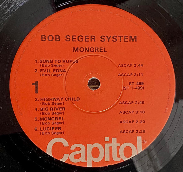 Bob Seger System : Mongrel (LP, Album, RE)