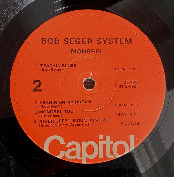 Bob Seger System : Mongrel (LP, Album, RE)