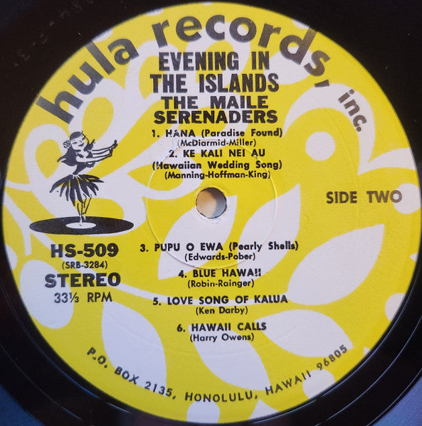 The Maile Serenaders : Evening In The Islands (LP, Album)
