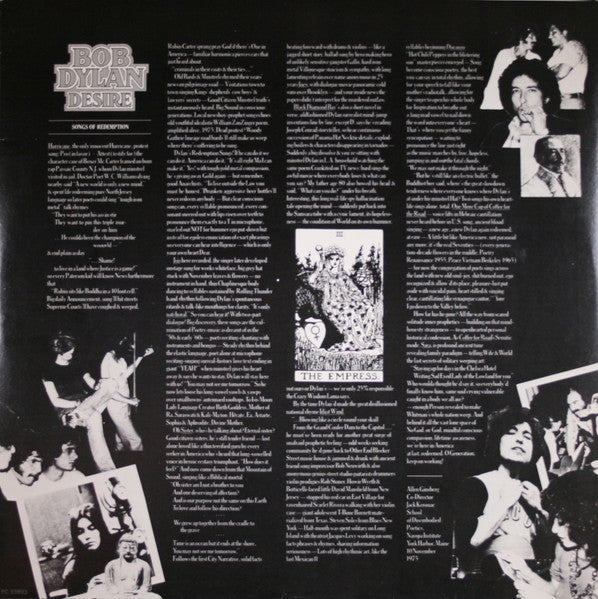 Bob Dylan : Desire (LP, Album, RE)