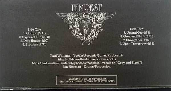 Tempest (6) : Tempest (LP, Album, Promo)