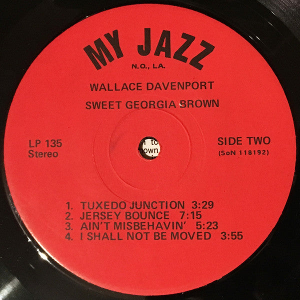 Wallace Davenport : Sweet Georgia Brown (LP, Album)
