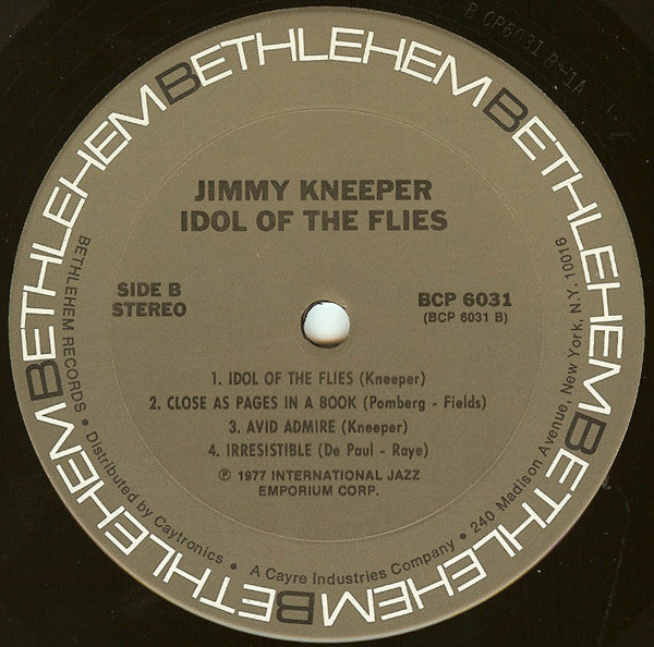 Jimmy Knepper With Bill Evans : Idol Of The Flies (LP, Album, RE, Ter)
