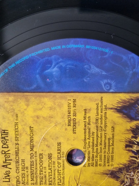 Iron Maiden : Live After Death (2xLP, Album, RE, Gat)