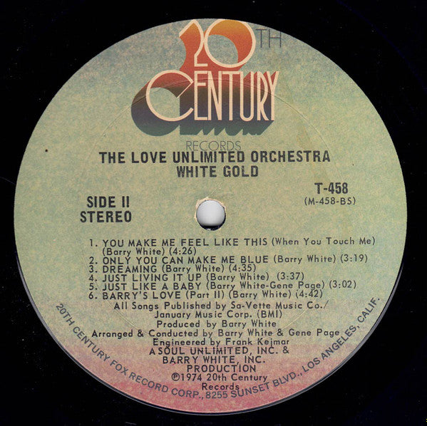 The Love Unlimited Orchestra* : White Gold (LP, Album, Ter)