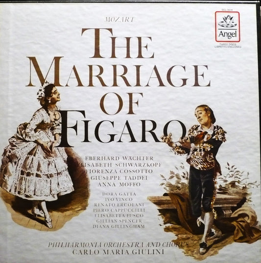 W.A. Mozart* - Various : The Marriage Of Figaro (3xLP, Album, RE + Box)