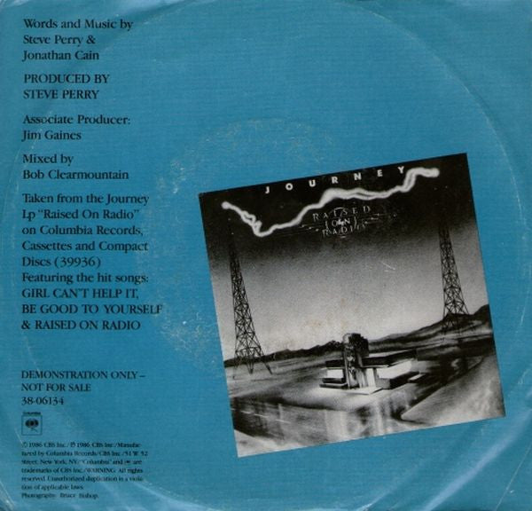 Journey : Suzanne (7", Single, Promo)