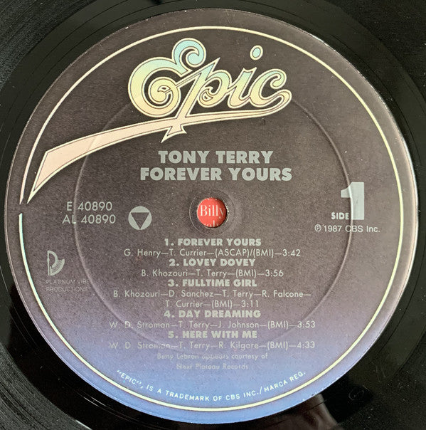 Tony Terry : Forever Yours (LP, Album, Car)