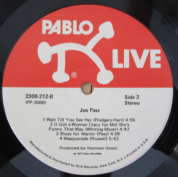 Joe Pass : Montreux '77 (LP, Album, Ind)