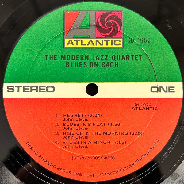The Modern Jazz Quartet : Blues On Bach (LP, Album, Mon)