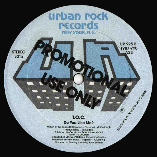 T.O.C. (3) : Get Funky Now / Do You Like Me? (12", Promo)