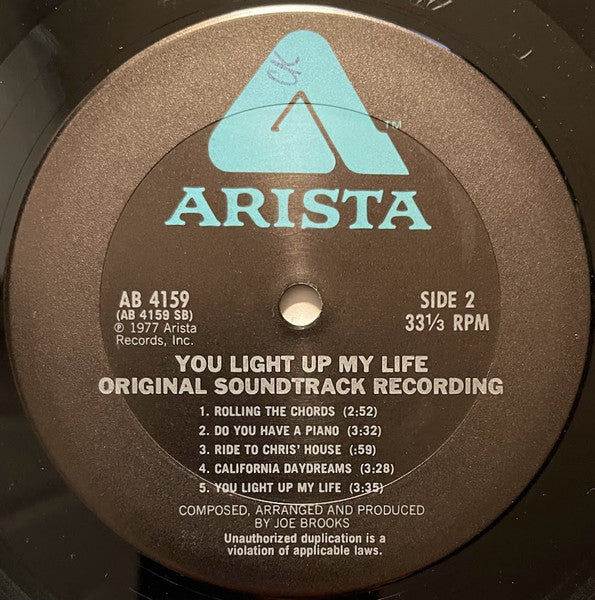 Joe Brooks* : You Light Up My Life (LP, Ter)