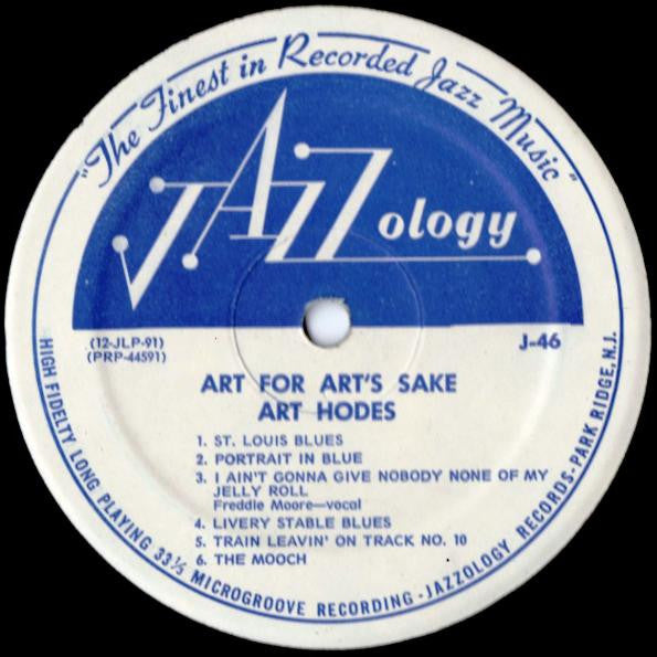 Art Hodes : Art For Art's Sake The Dixie Piano Of Art Hodes With Trio And Orchestra (LP, Album, Mono)