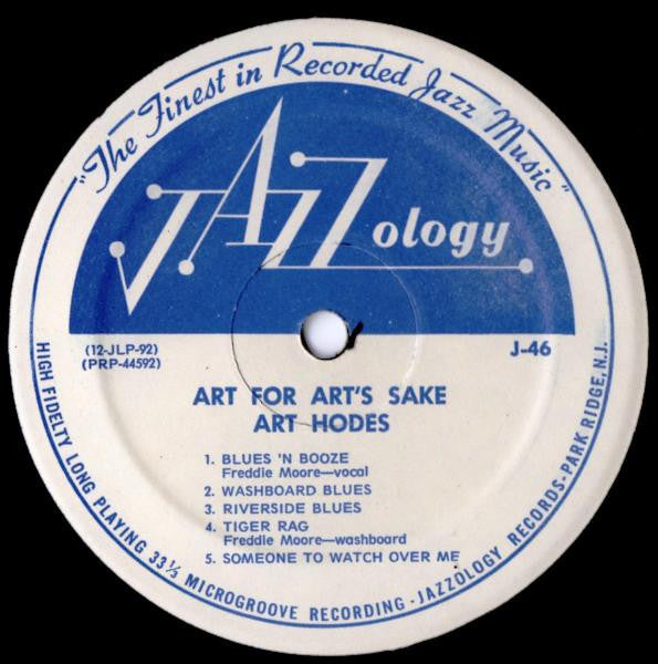 Art Hodes : Art For Art's Sake The Dixie Piano Of Art Hodes With Trio And Orchestra (LP, Album, Mono)