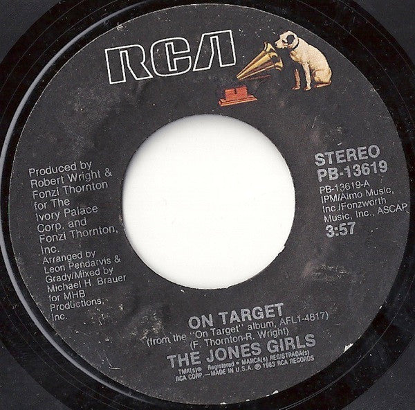 The Jones Girls : On Target (7", Styrene, Ind)