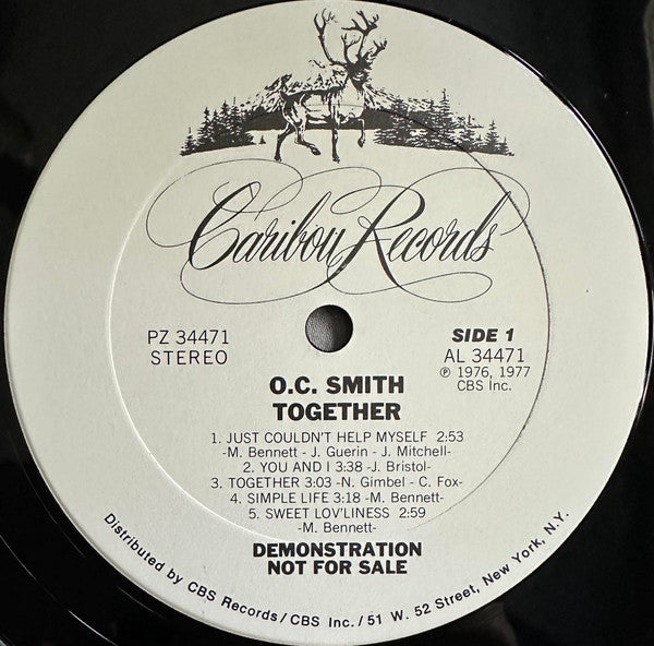 OC Smith : Together (LP, Album, Promo, Ter)