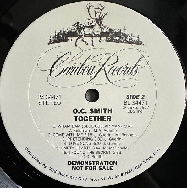 OC Smith : Together (LP, Album, Promo, Ter)