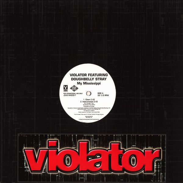 Violator (3) Featuring Doughbelly Stray : My Mississippi (12", Promo)