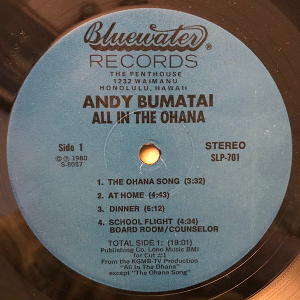 Andy Bumatai : All In The Ohana (LP)