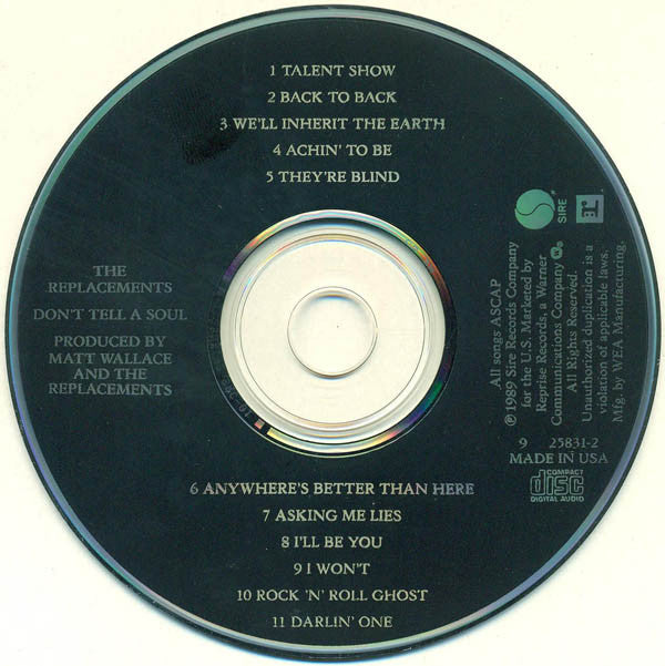 The Replacements : Don't Tell A Soul (CD, Album, Spe)